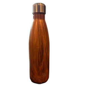 S’well Stainless Steel Water Bottle Wood Collection Teakwood 17oz (500ml)